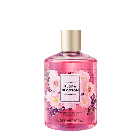 LYRZIX ALMOND BLOSSOM Sweet Almond Vanilla Body Wash 300ml front bottle for daily shower routines