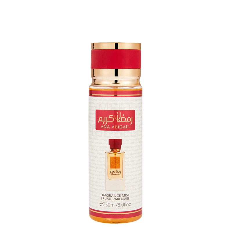 LYRZIX ANA ABIGAIL Orange Caramel Violet Body Mist 250ml front bottle for fragrance layering