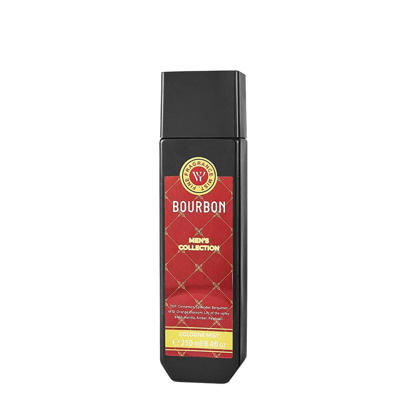 LYRZIX BOURBON Apple Vanilla Men’s Body Mist 250ml front bottle for daily grooming