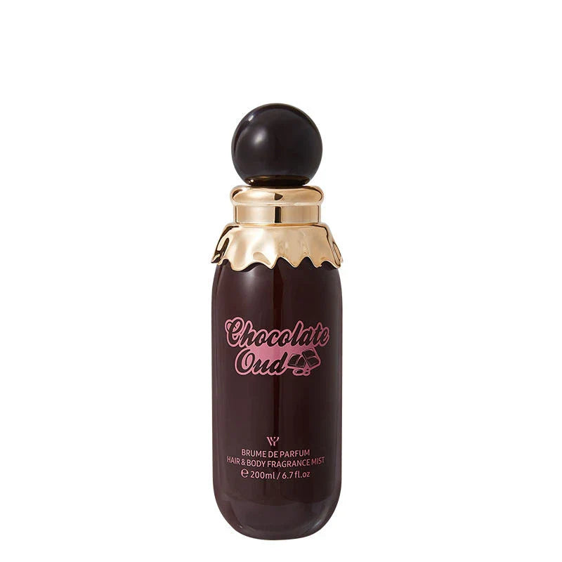 LYRZIX Chocolate Oud 200ml Hair & Body Mist front bottle for fragrance layering