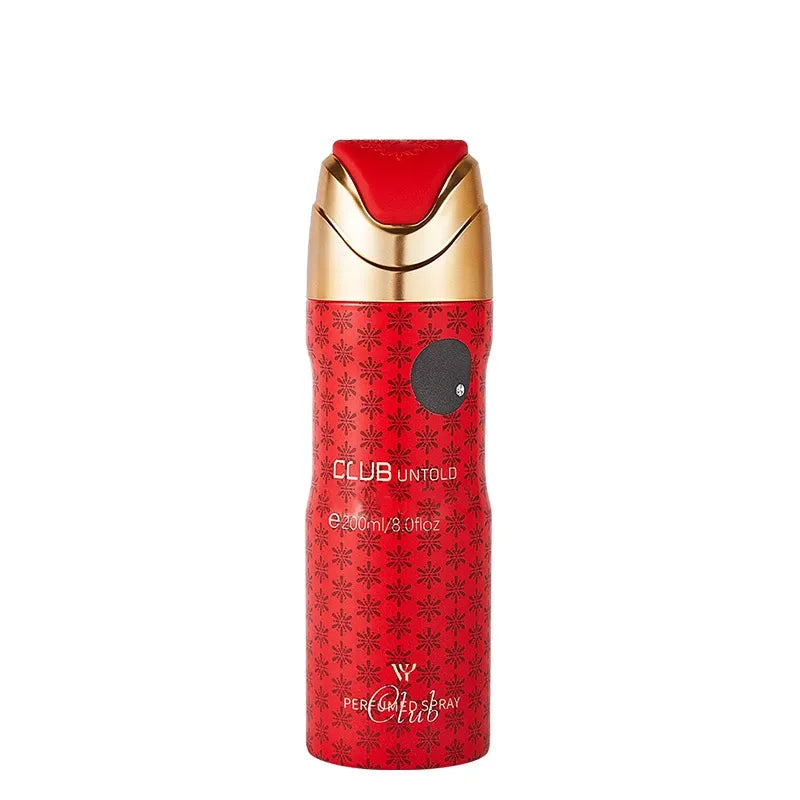 LYRZIX CLUB UNTOLD Saffron Amber Body Mist front bottle for daily fragrance routines