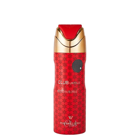 LYRZIX CLUB UNTOLD Saffron Amber Body Mist front bottle for daily fragrance routines