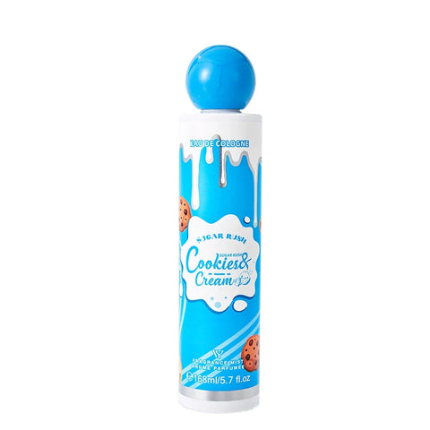 LYRZIX COOKIES & CREAM Milk Chocolate Body Mist 168ml front bottle for fragrance layering