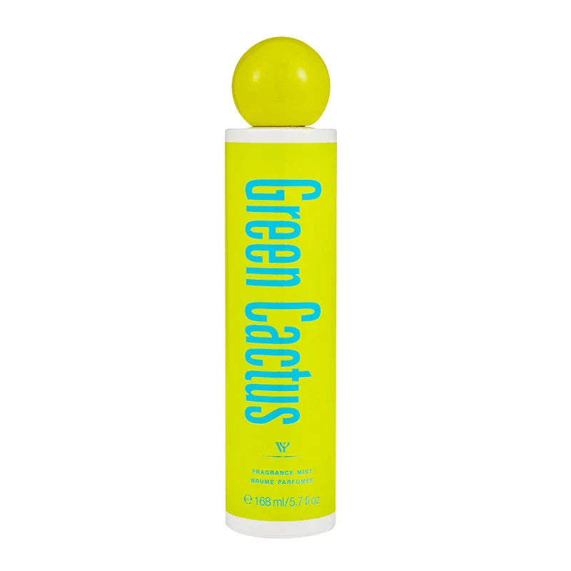 LYRZIX GREEN CACTUS Coconut Cactus Fruit Body Mist 168ml front bottle for summer travel touch-ups