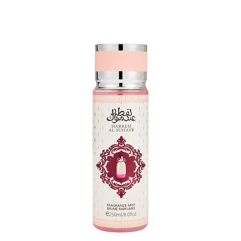 LYRZIX HARREM AL SUHAYB Caramel Orange Vanilla Body Mist 250ml front bottle for fragrance layering