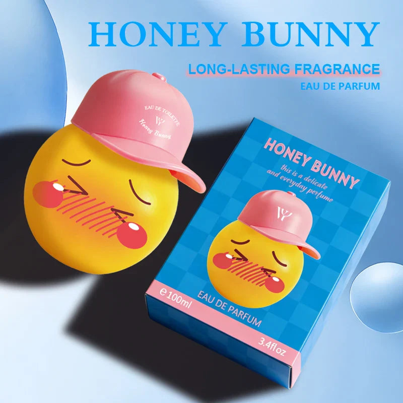 LYRZIX HONEY BUNNY Sage Cucumber Magnolia Perfume 100ml front bottle for daily fragrance routines