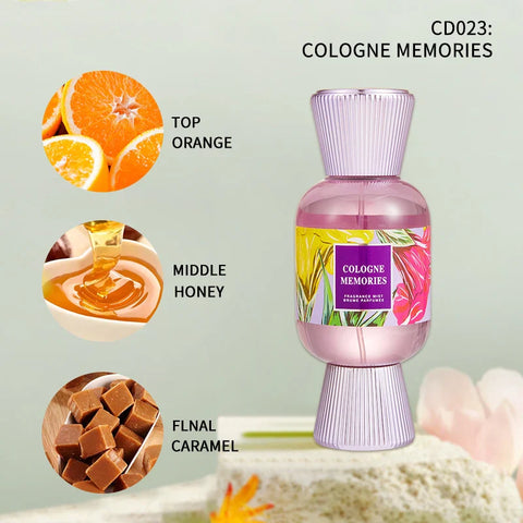 LYRZIX MEMORIES Blood Orange Honey Body Mist 200ml front bottle for daily fragrance routines