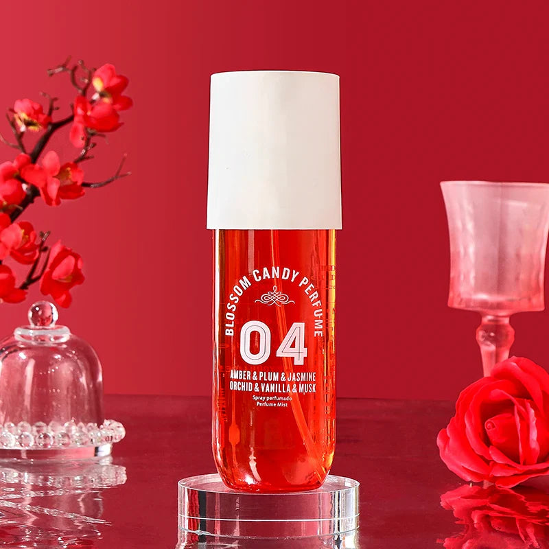 LYRZIX NO. 4 Amber Plum Body Mist front bottle for daily fragrance routines