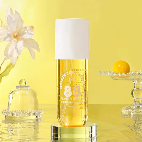 LYRZIX NO. 88 Almond Rose Body Mist front bottle for daily wear and gifting