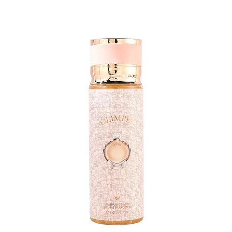 LYRZIX OLIMPIA Jasmine Ginger Salt Body Mist 250ml front bottle for daily wear and gifting