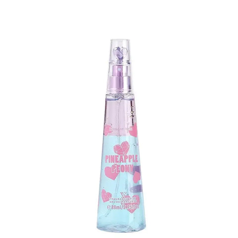 LYRZIX PINEAPPLE PEONY Mango Rose Body Mist 88ml front bottle for summer travel touch-ups