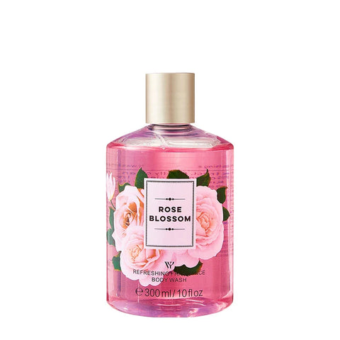 LYRZIX ROSE Rose Water Jasmine Body Wash 300ml front bottle for daily shower routines