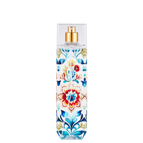 LYRZIX SECRET GARDEN Peach Hibiscus Body Mist 250ml front bottle view with label details