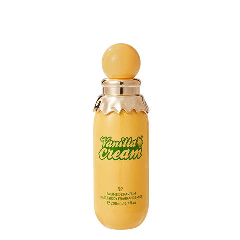 LYRZIX Vanilla Cream 200ml Hair & Body Mist front bottle for fragrance layering