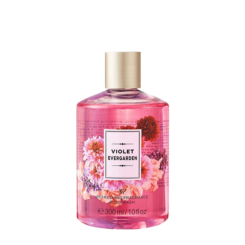 LYRZIX VIOLET PLUM Coconut Vanilla Body Wash 300ml front bottle for daily shower routines