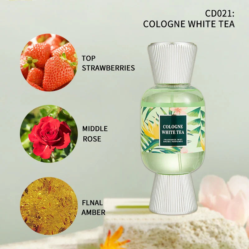 LYRZIX WHITE TEA Berry Cherry Body Mist 200ml front bottle for daily fragrance routines