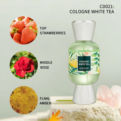 LYRZIX WHITE TEA Berry Cherry Body Mist 200ml front bottle for daily fragrance routines