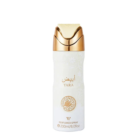 LYRZIX YARA Peach Caramel Body Mist 200ml front bottle for fragrance layering