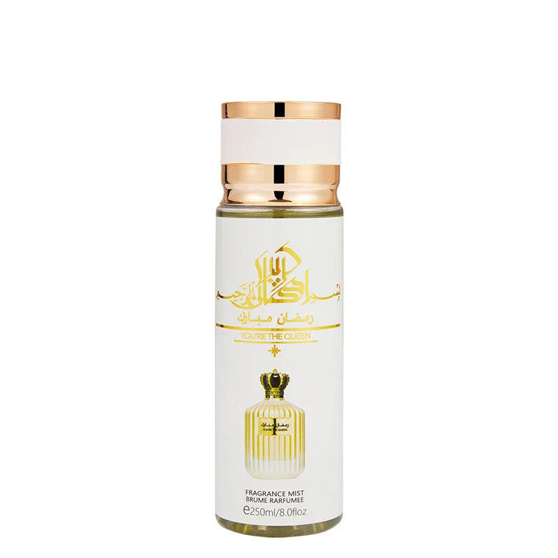 LYRZIX YOU'RE THE QUEEN Rose Violet Amber Body Mist 250ml front bottle for daily wear and gifting