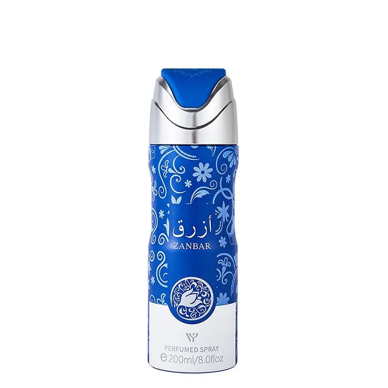 LYRZIX ZANBAR Citrus Lavender Body Mist front bottle for summer travel touch-ups